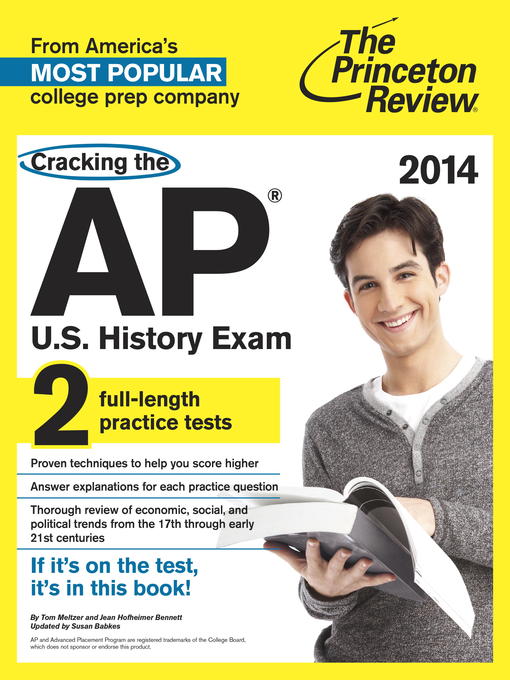 Title details for Cracking the AP U.S. History Exam, 2014 Edition by Princeton Review - Available